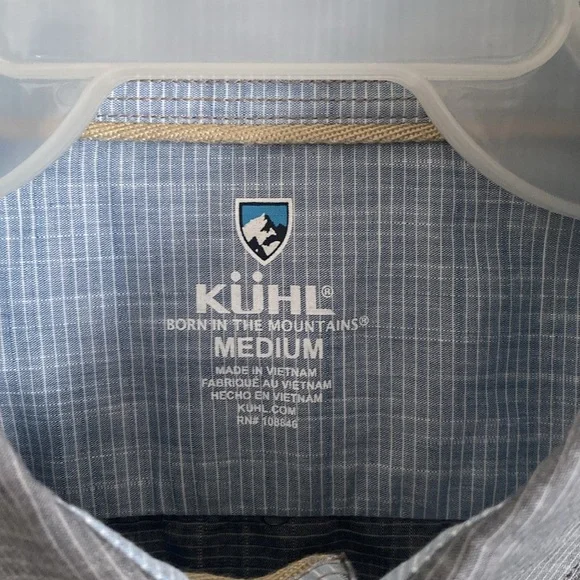 KUHL Men's Gray Short Sleeve Shirt Size M - Picture 2 of 6